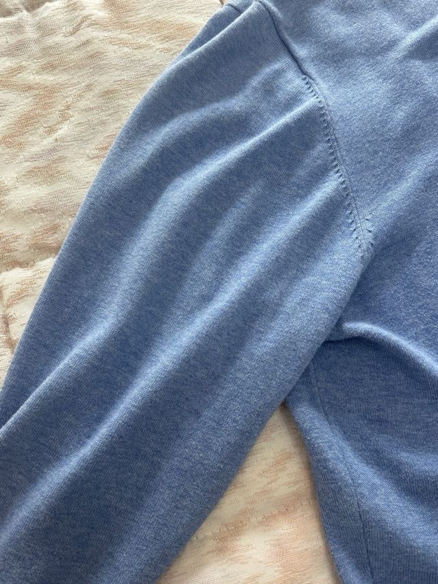 Jersey Emidio Tucci cremallera azul hombre algodón