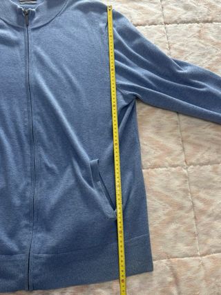 Jersey Emidio Tucci cremallera azul hombre algodón