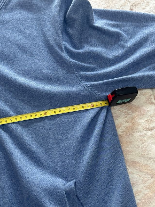 Jersey Emidio Tucci cremallera azul hombre algodón