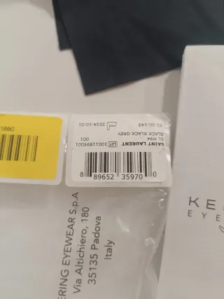 Gafas Saint Laurent M94 Negras Nuevas precio 400€