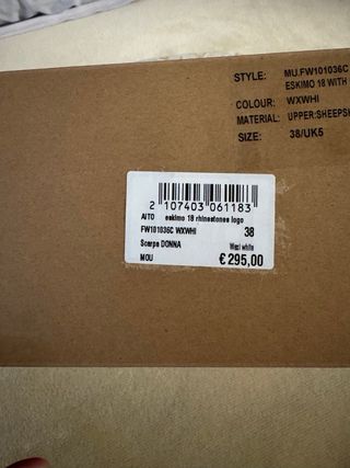 Botas Mou Blancas y Beige