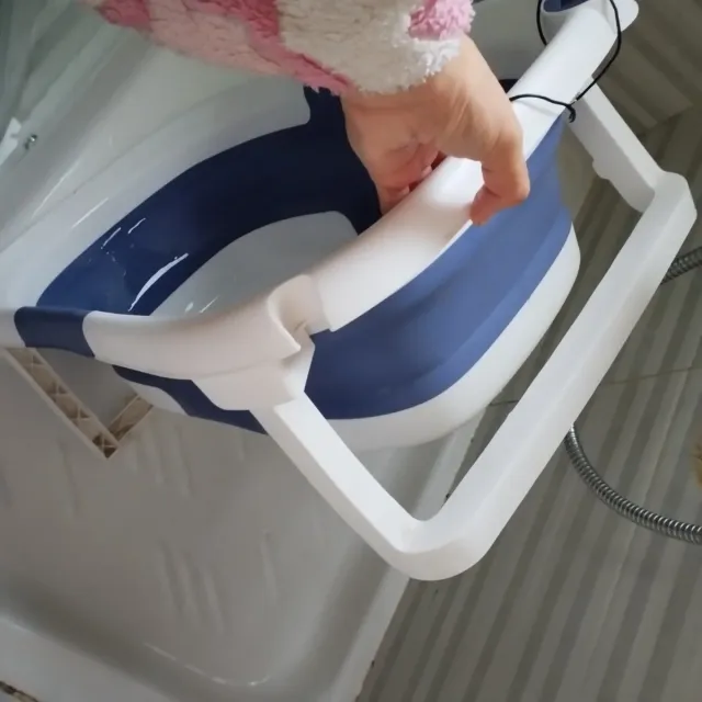 Bañera bebé plegable con termómetro