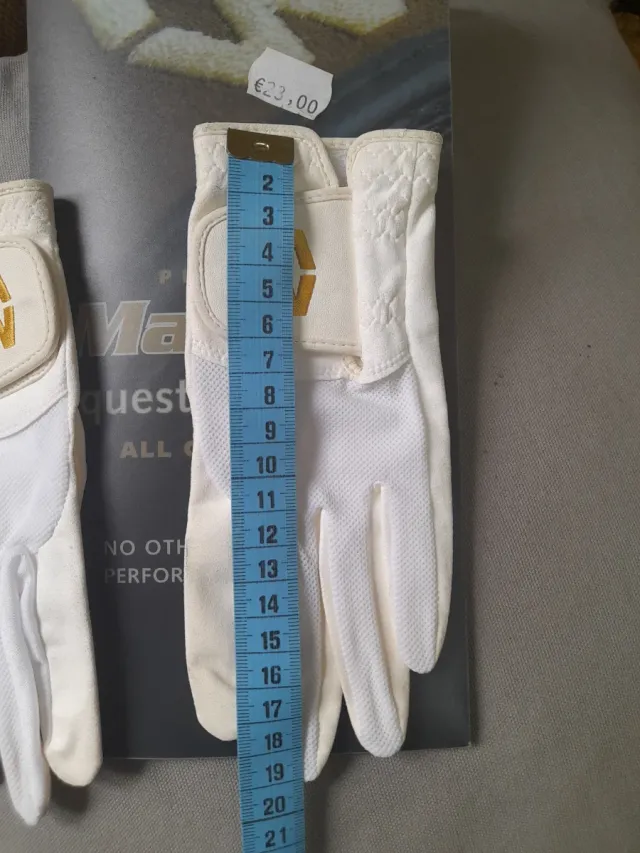 Guantes de equitación MacWet Premium Talla 6.5