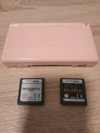 Nintendo DS Lite Rosa + 2 Giochi