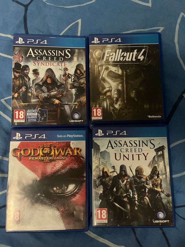 PS4: Assassin's Creed x2, Fallout 4 y Godofwar III