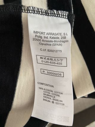 Camiseta Loreak Mendian rayas Talla M