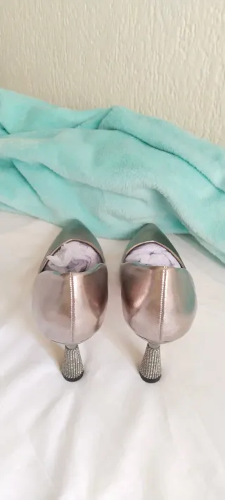 Zapatos de salón AZAREY oro/plata