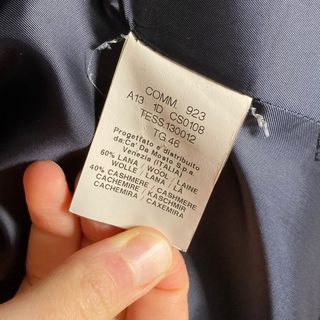 Cappotto nero lana-cashmere - Seventy Sergio Tegon