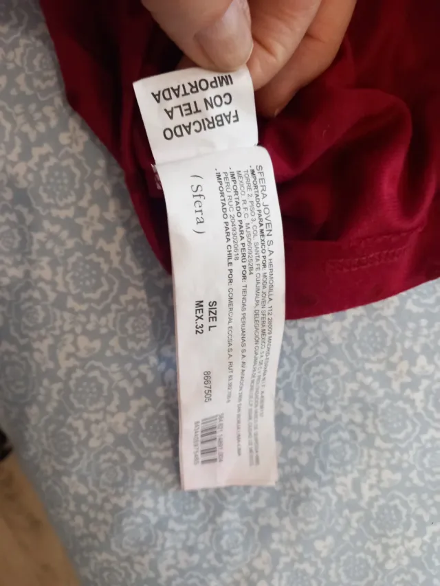 Vestido Sfera Rojo Talla L