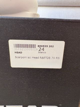 Scarponi sci HEAD Raptor 70 RS White