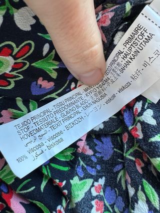 Blusa Zara floral Talla S