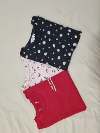 Lote 3 Camisetas Manga Corta Mango y Springfield 