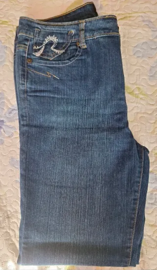 2x Pantalones Vaqueros Rectos Talla 46