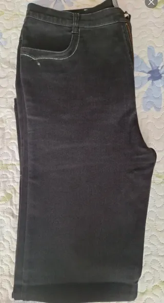2x Pantalones Vaqueros Rectos Talla 46