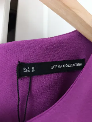 Vestido morado Zara