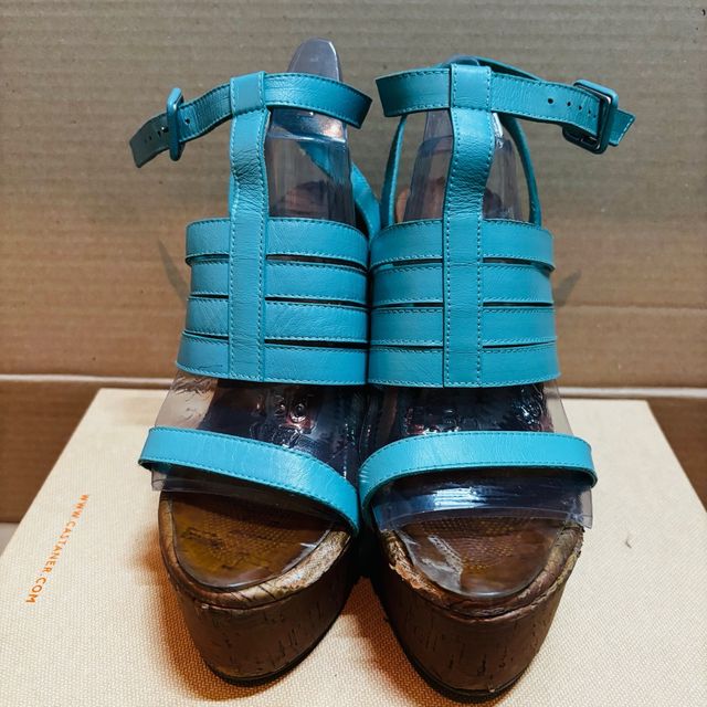 Sandalias Castañer Azul Talla 36