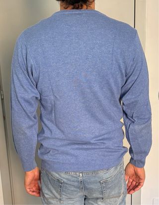 Maglione azzurro misto cashmere vintage