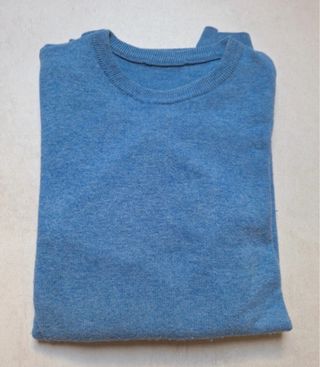 Maglione azzurro misto cashmere vintage