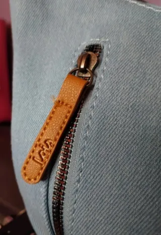 Bolso Lois Azul Denim Bordado