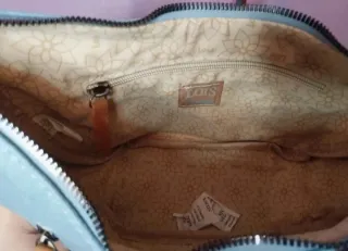 Bolso Lois Azul Denim Bordado