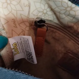 Bolso Lois Azul Denim Bordado