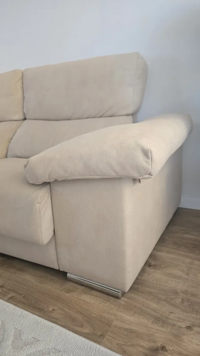 Sofá 3 plazas beige