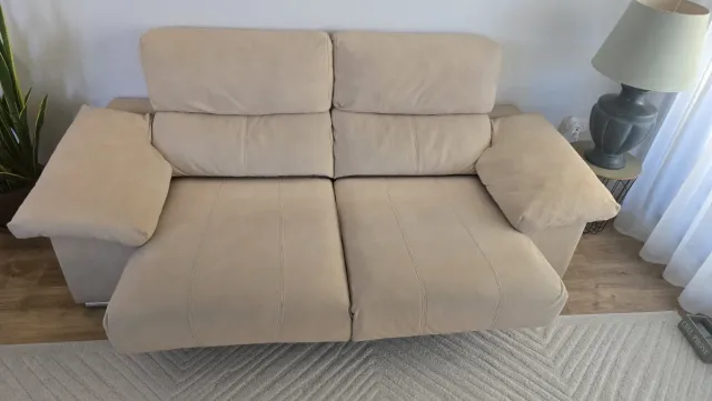 Sofá 3 plazas beige