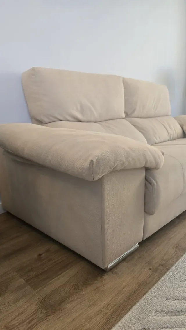 Sofá 3 plazas beige