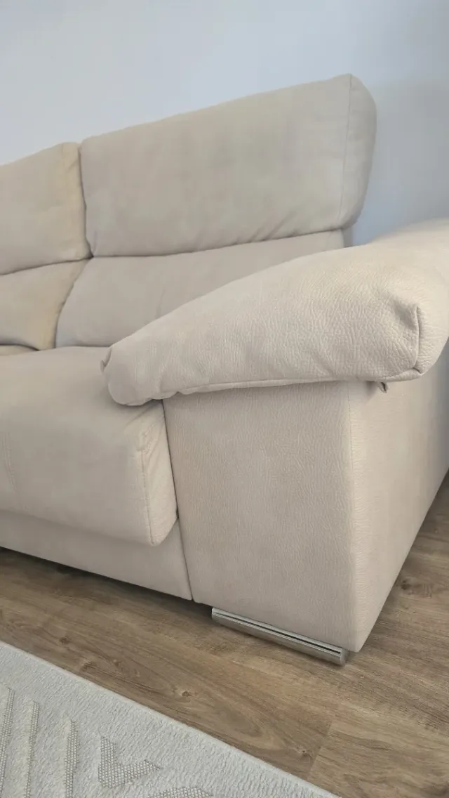 Sofá 3 plazas beige