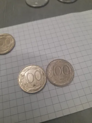 4 Monete 100 Lire