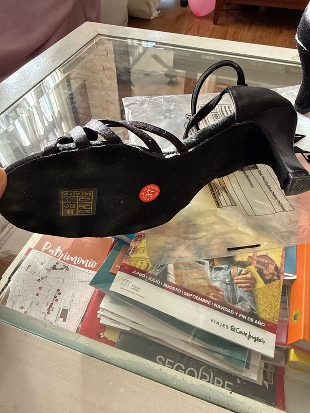 Zapatos de baile negros talla 37
