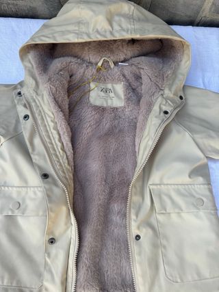Chaqueta Zara niña beige talla 3-4 104cm