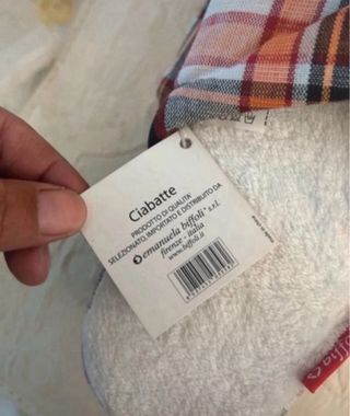 Pantofole donna scozzesi con fiocco