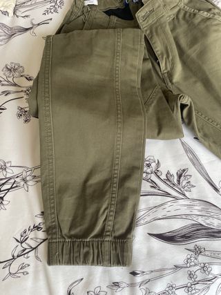 2 Pantalon cargo Jack & Jones verde-negro