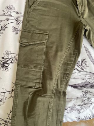 2 Pantalon cargo Jack & Jones verde-negro