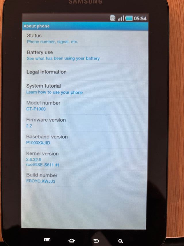 Samsung Galaxy Tab 7 Negro