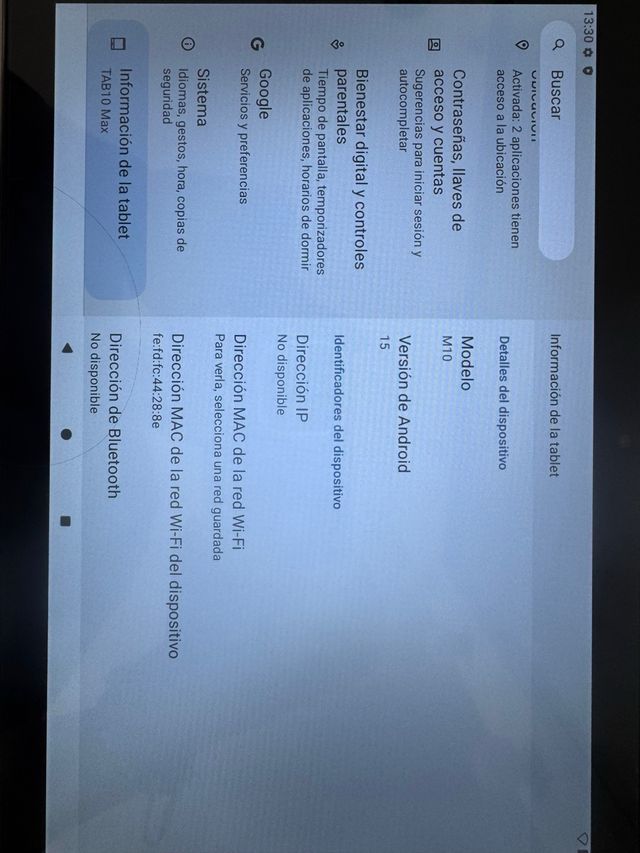Tablet TAB 10 MAX Negra