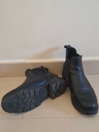 Botín Panama Jack piel afelpado negro