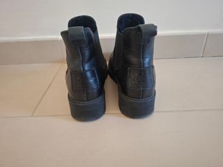 Botín Panama Jack piel afelpado negro