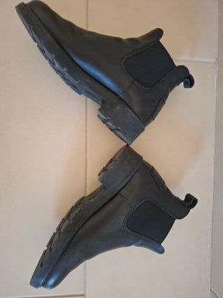 Botín Panama Jack piel afelpado negro