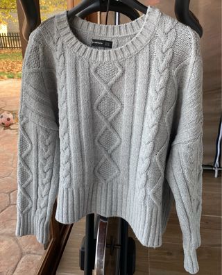 Jersey Stradivarius Gris Talla M