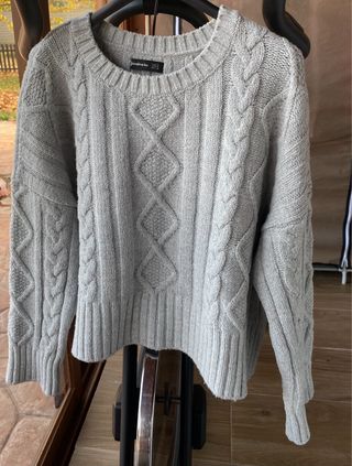 Jersey Stradivarius Gris Talla M