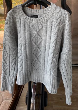 Jersey Stradivarius Gris Talla M