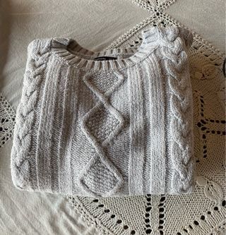 Jersey Stradivarius Gris Talla M