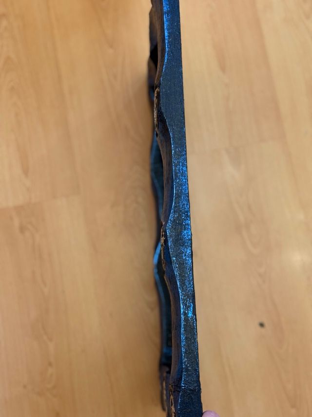 Espejo Marco Azul con Adornos Metálicos