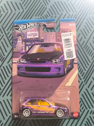 Hot Wheels Silver compact kings honda civic