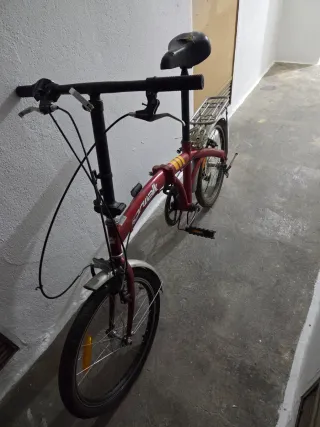 Bicicleta Plegable Roja