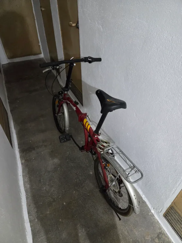 Bicicleta Plegable Roja