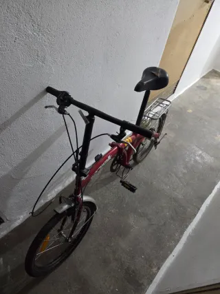Bicicleta Plegable Roja