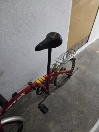 Bicicleta Plegable Roja